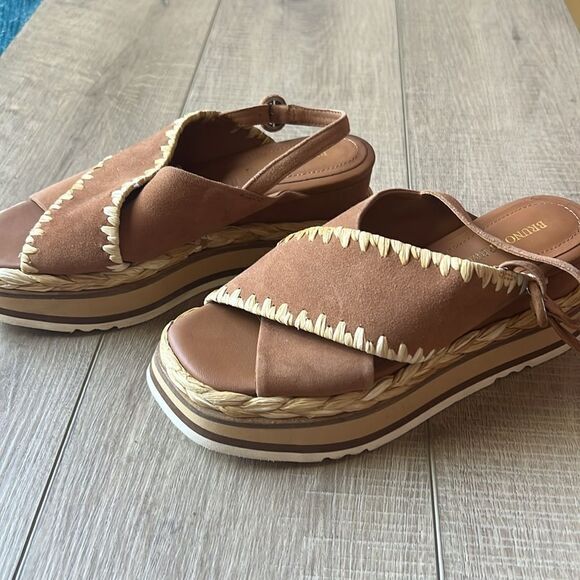 Anthropologie Bruno Premi Cross-Strap Platform Espadrille Sandals US 6 - Picture 3 of 12